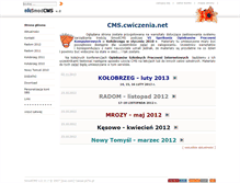 Tablet Screenshot of cms.cwiczenia.net